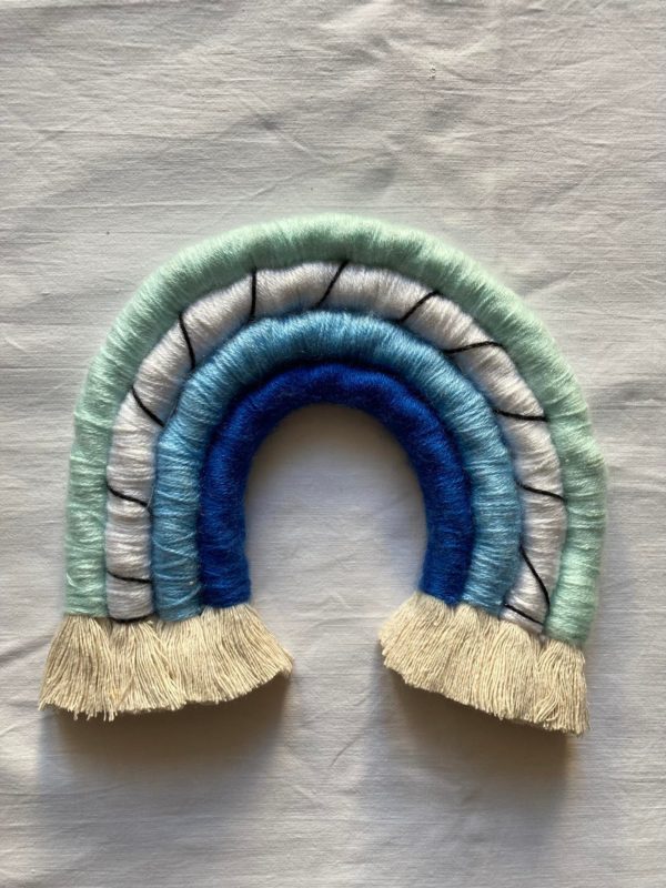 Macrame duha "modrá"